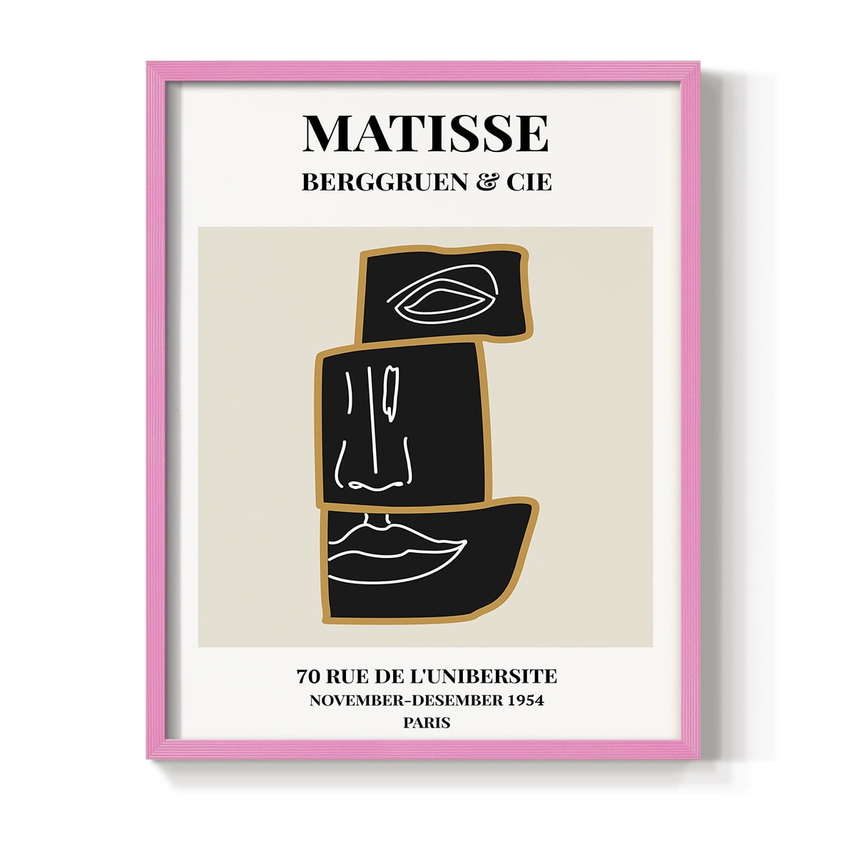 Matisse CXLII Framed Print in Pink Solid Wood 11 x 14 Framed Print