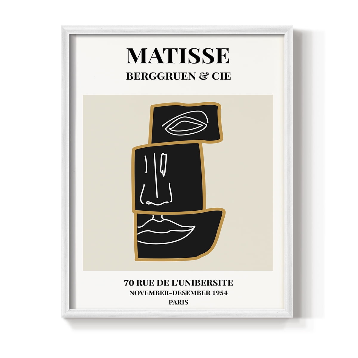 Matisse CXLII Framed Print in White Solid Wood 11 x 14 Framed Print