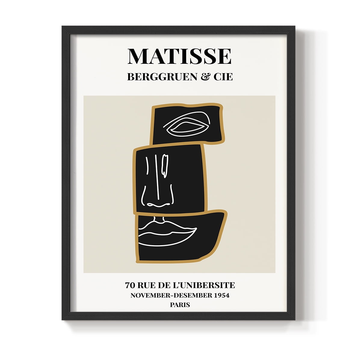 Matisse CXLII Framed Print in Black Solid Wood 16 x 20 Framed Print