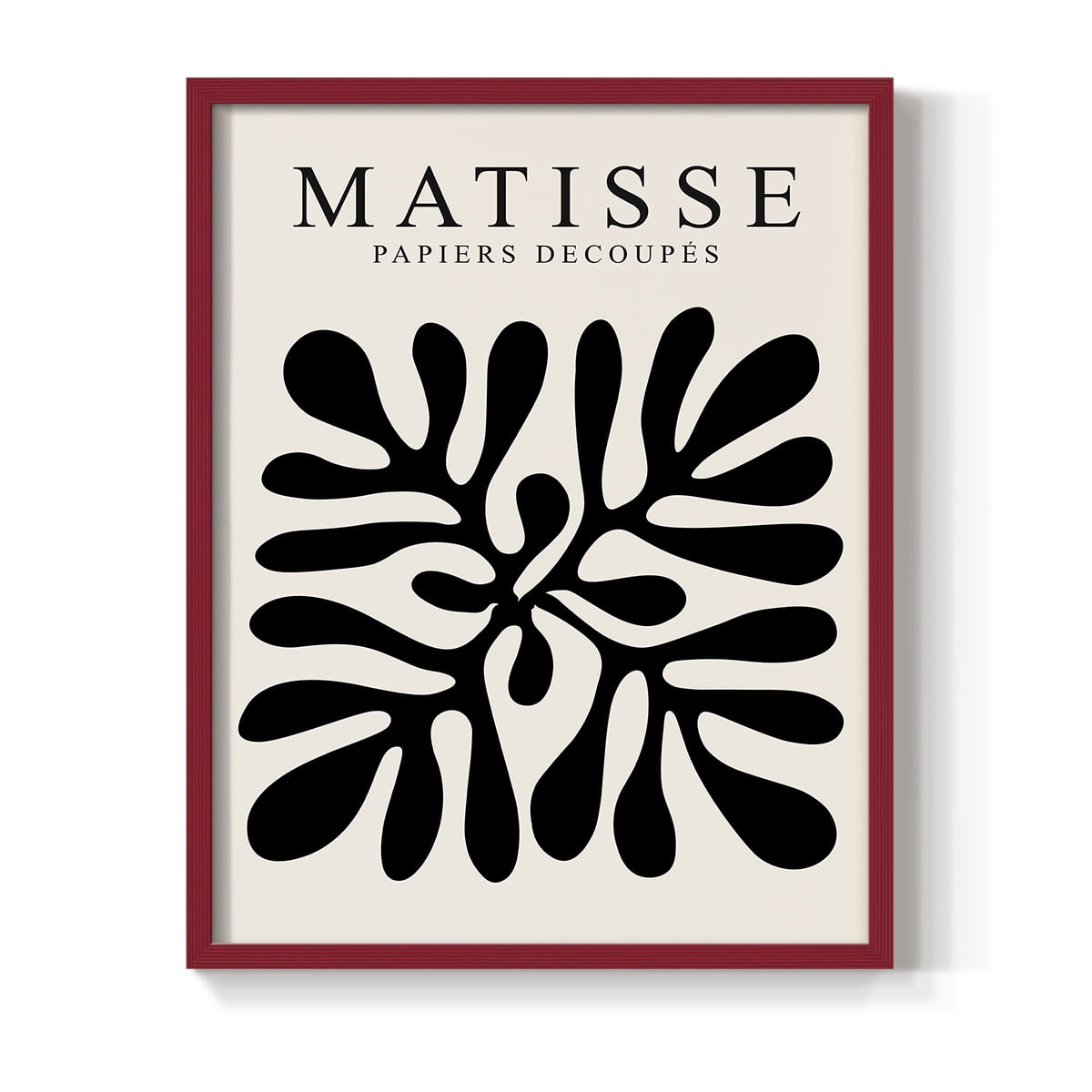 Matisse CXLIII Framed Print in Red Solid Wood 11 x 14 Framed Print