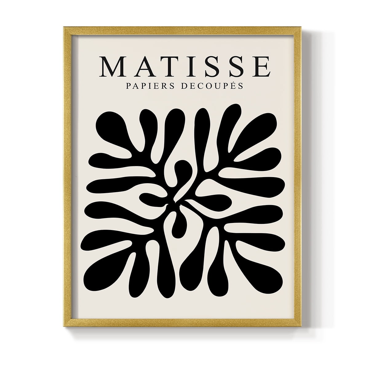 Matisse CXLIII Framed Print in Gold Solid Wood 22 x 28 Framed Print