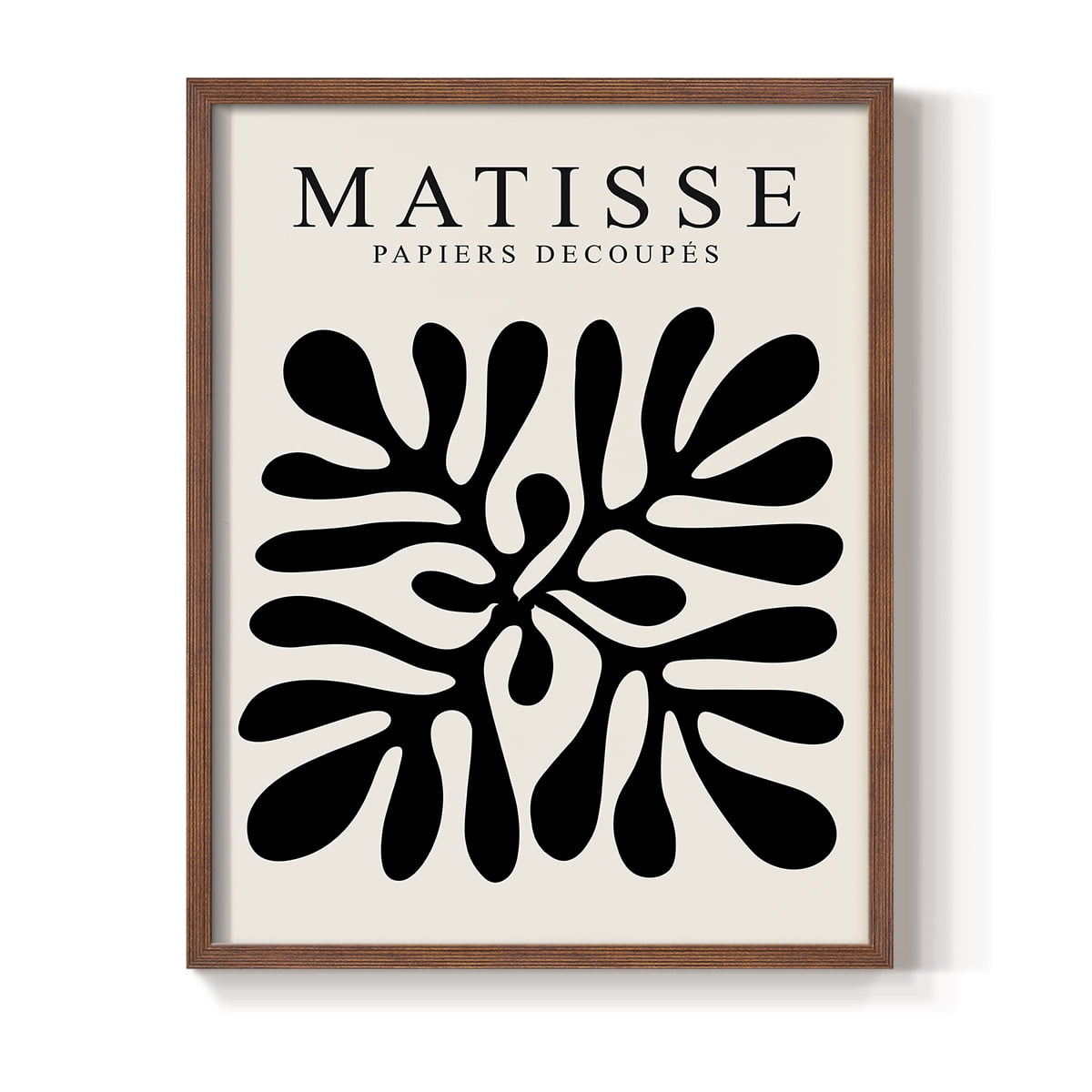 Matisse CXLIII Framed Print in Brown Solid Wood 8 x 10 Framed Print