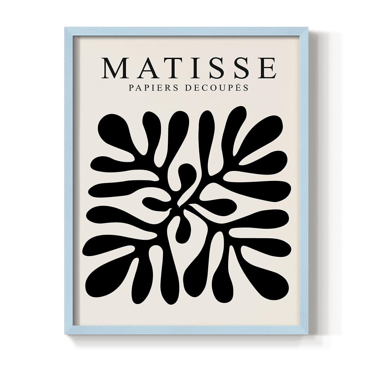 Matisse CXLIII Framed Print in Blue Solid Wood 8 x 10 Framed Print
