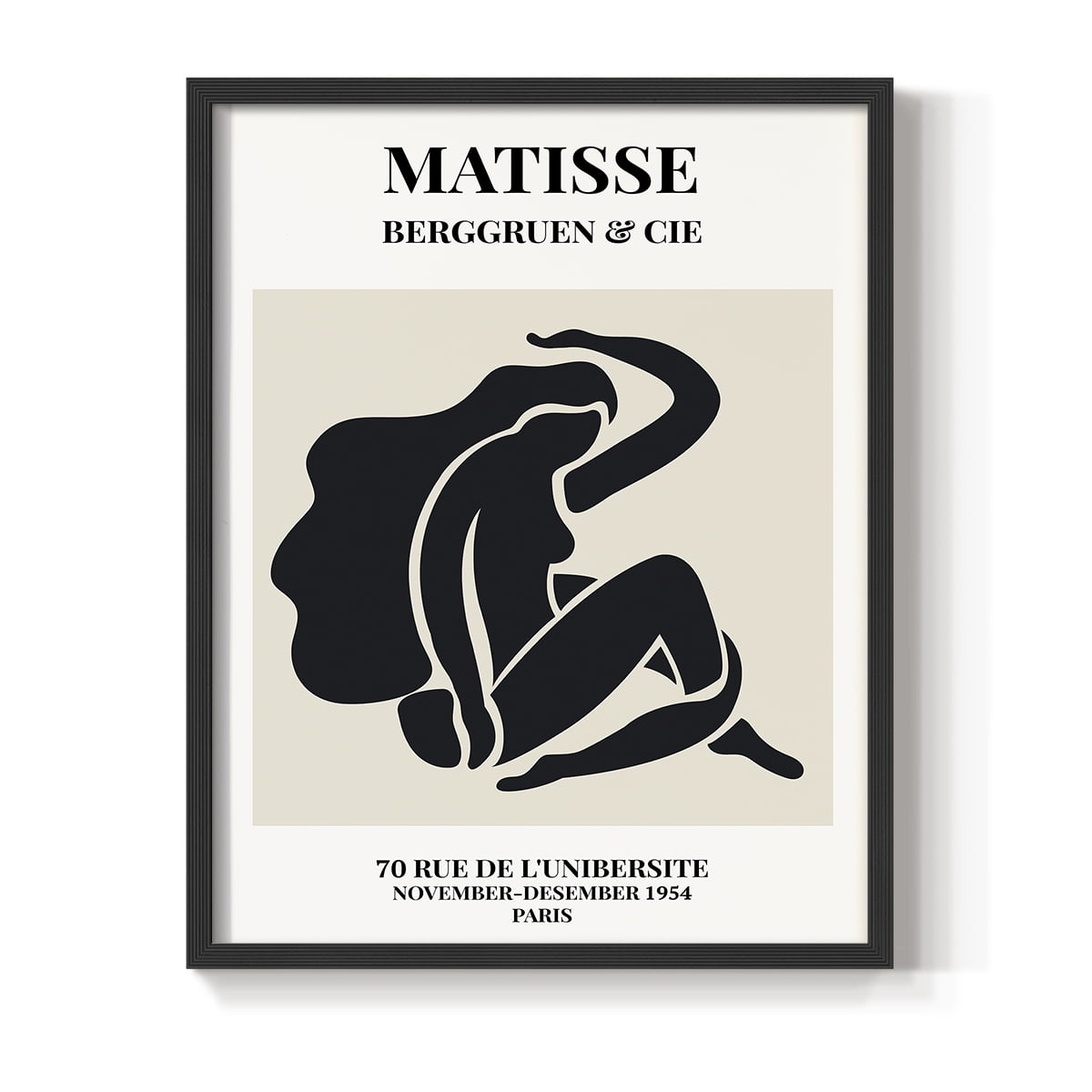 Matisse CXLIV Framed Print in Black Solid Wood 16 x 20 Framed Print