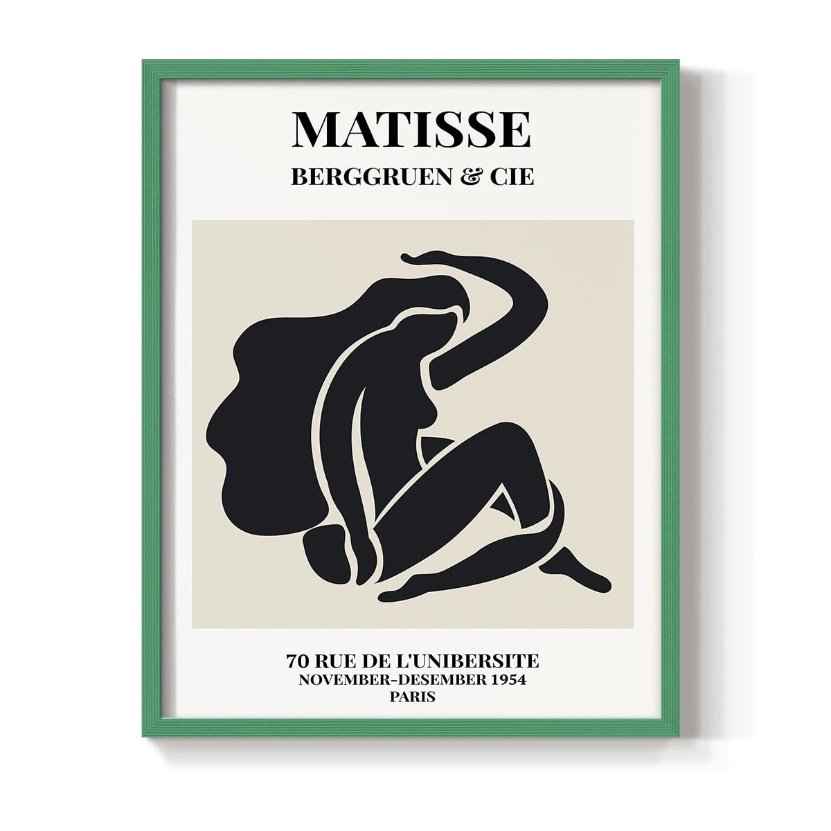 Matisse CXLIV Framed Print in Green Solid Wood 8 x 10 Framed Print