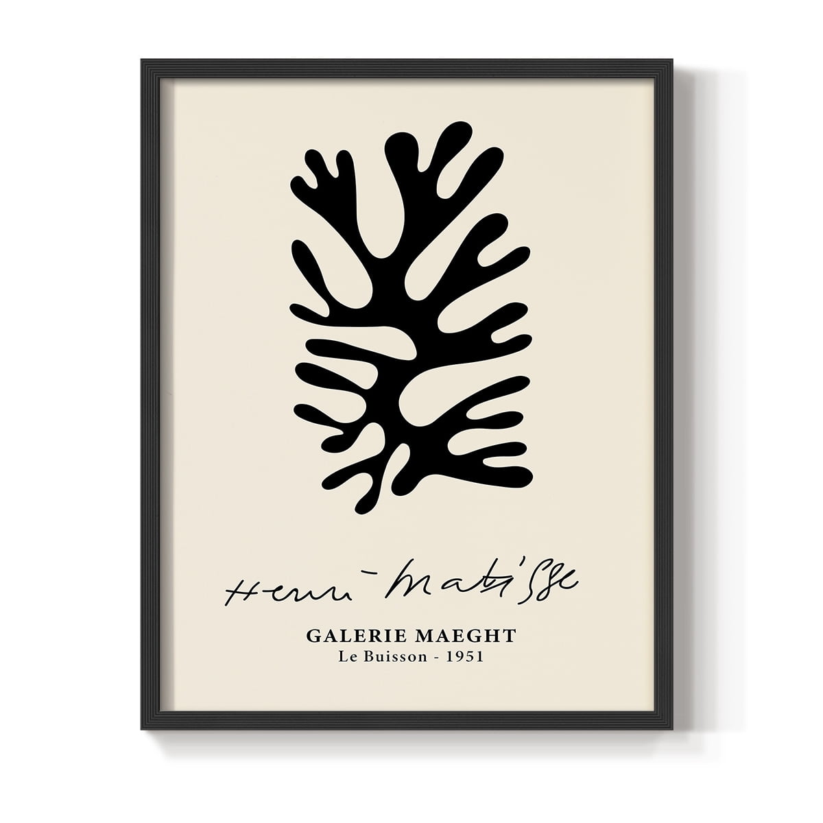 Matisse CXLIX Framed Print in Black Solid Wood 11 x 14 Framed Print