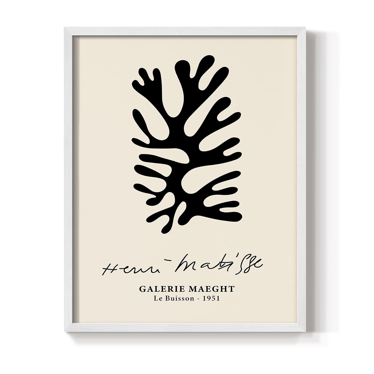 Matisse CXLIX Framed Print in White Solid Wood 8 x 10 Framed Print