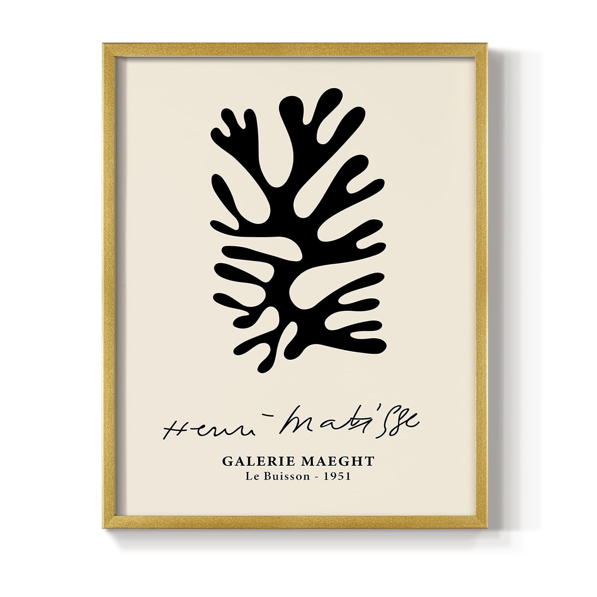 Matisse CXLIX Framed Print in Gold Solid Wood 8 x 10 Framed Print