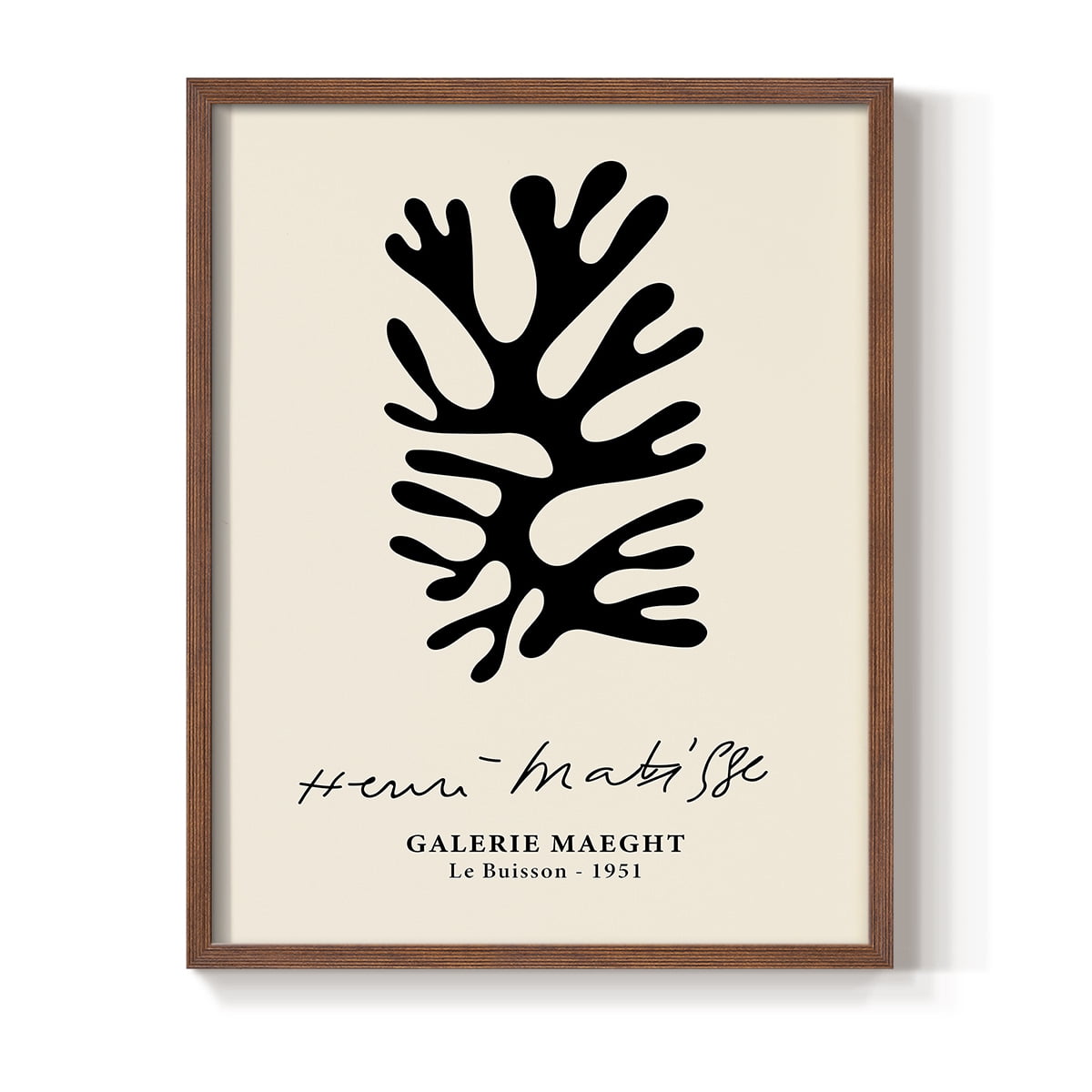 Matisse CXLIX Framed Print in Brown Solid Wood 8 x 10 Framed Print