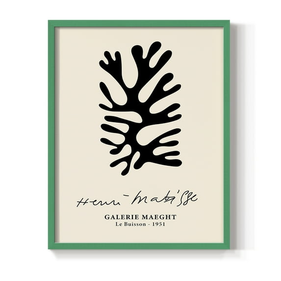 Matisse CXLIX Framed Print in Green Solid Wood 8 x 10 Framed Print