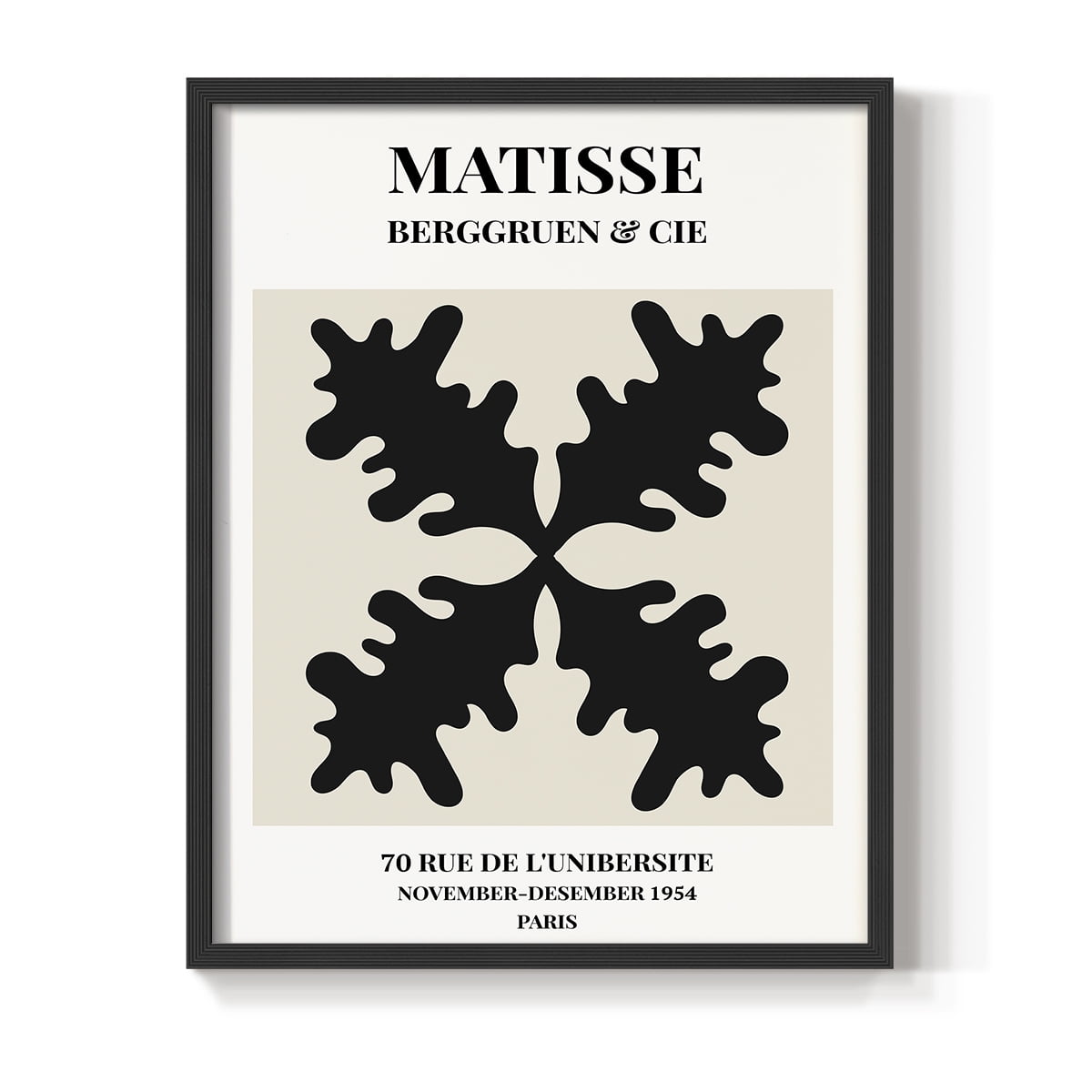 Matisse CXLVI Framed Print in Black Solid Wood 16 x 20 Framed Print