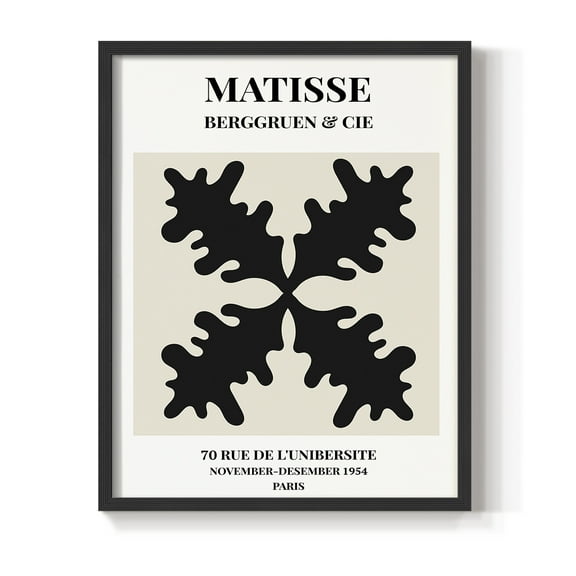 Matisse CXLVI Framed Print in Black Solid Wood 8 x 10 Framed Print