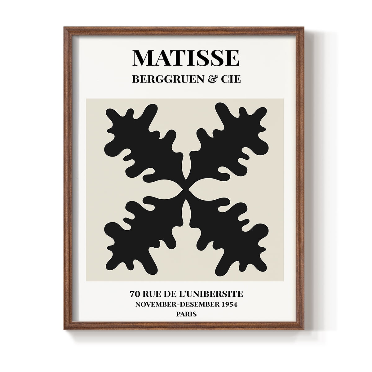 Matisse CXLVI Framed Print in Brown Solid Wood 8 x 10 Framed Print