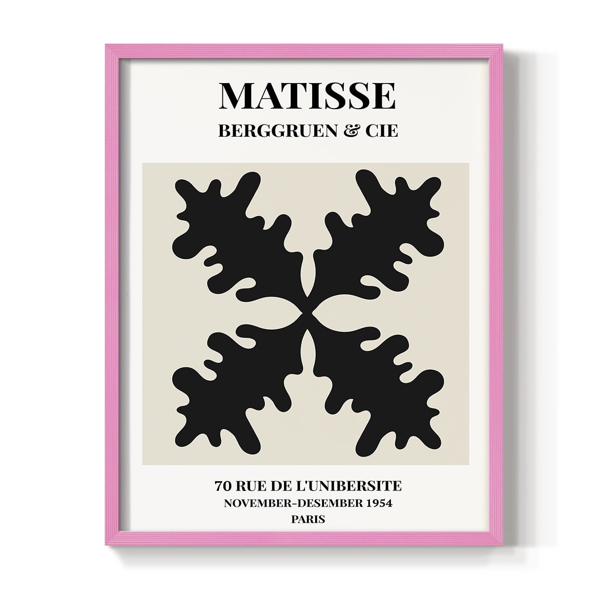 Matisse CXLVI Framed Print in Pink Solid Wood 8 x 10 Framed Print