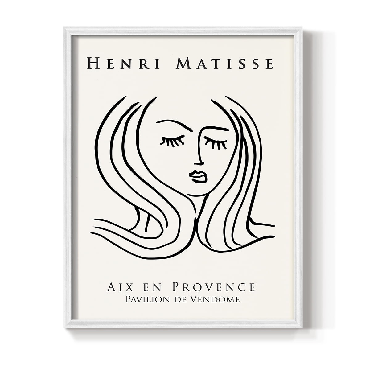 Matisse CXLVII Framed Print in White Solid Wood 11 x 14 Framed Print