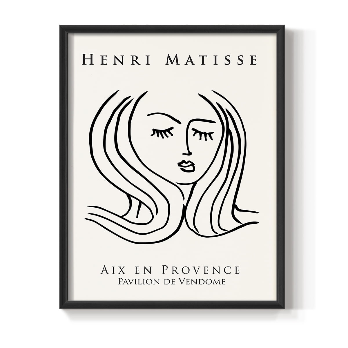 Matisse CXLVII Framed Print in Black Solid Wood 11 x 14 Framed Print