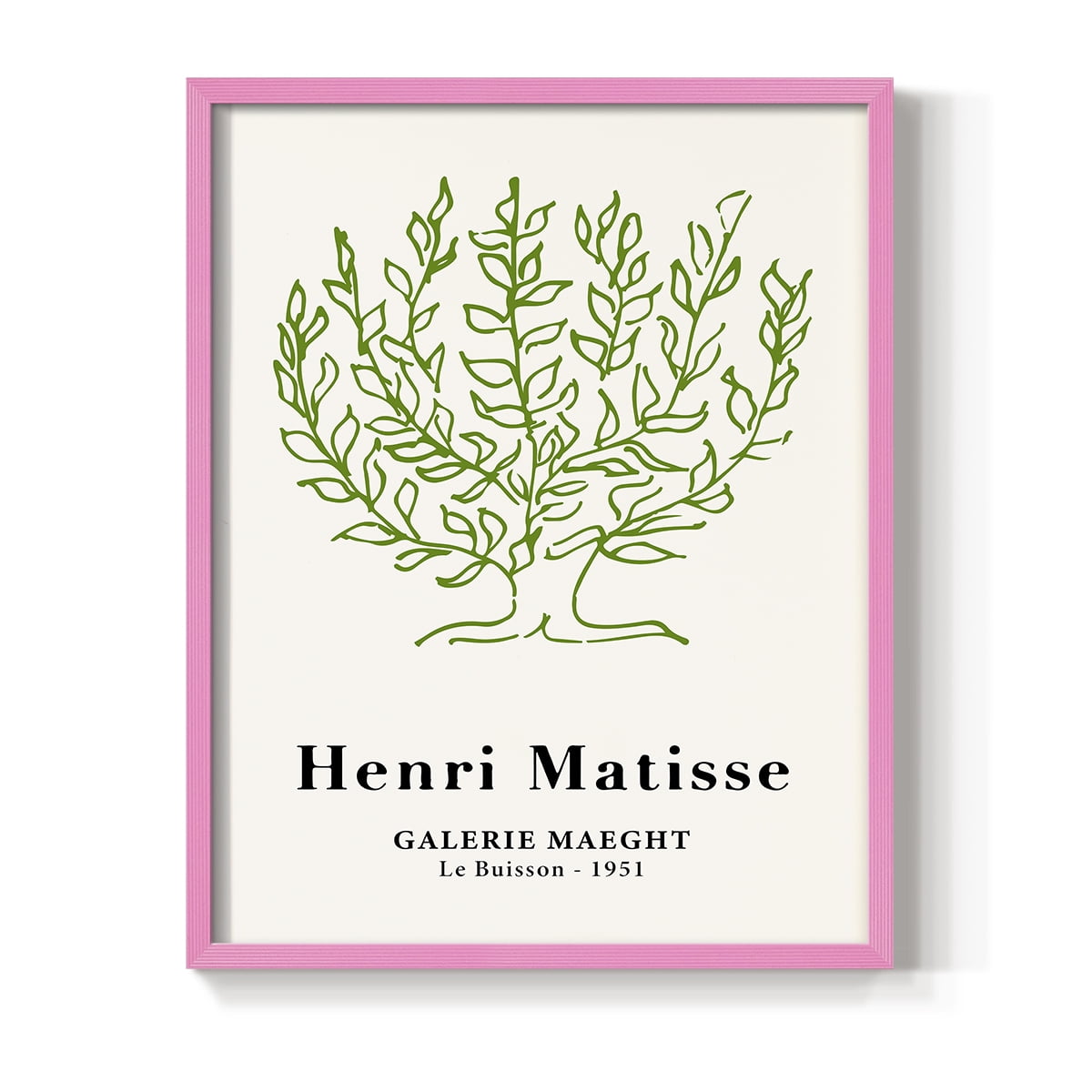 Matisse CXV Framed Print in Pink Solid Wood 8 x 10 Framed Print