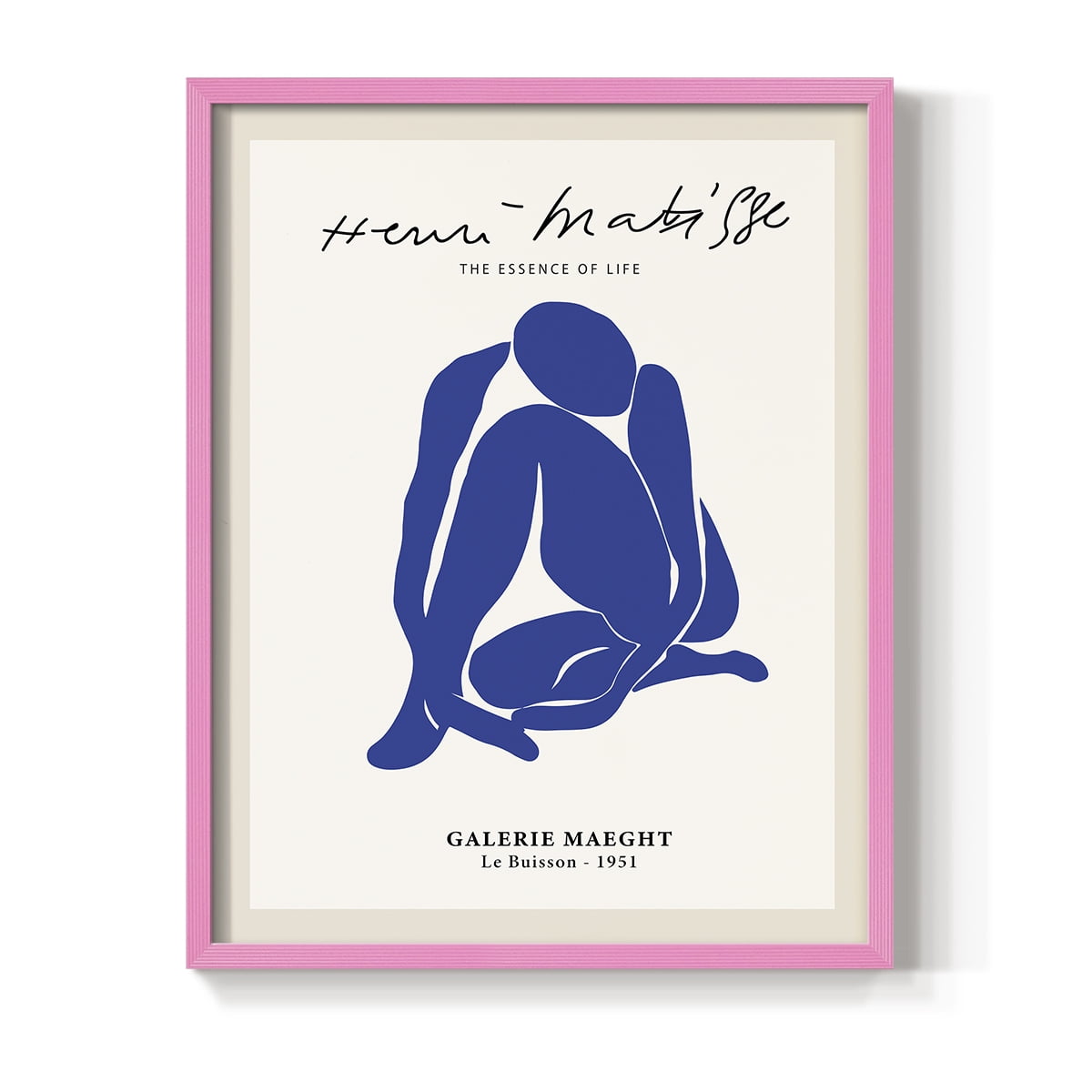 Matisse CXVI Framed Print in Pink Solid Wood 11 x 14 Framed Print