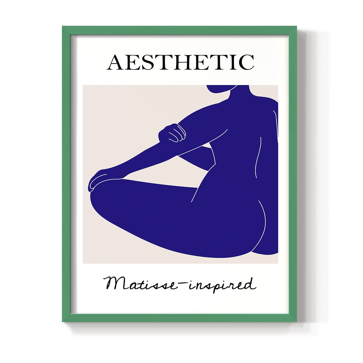 Matisse CXVII Framed Print in Green Solid Wood 8 x 10 Framed Print