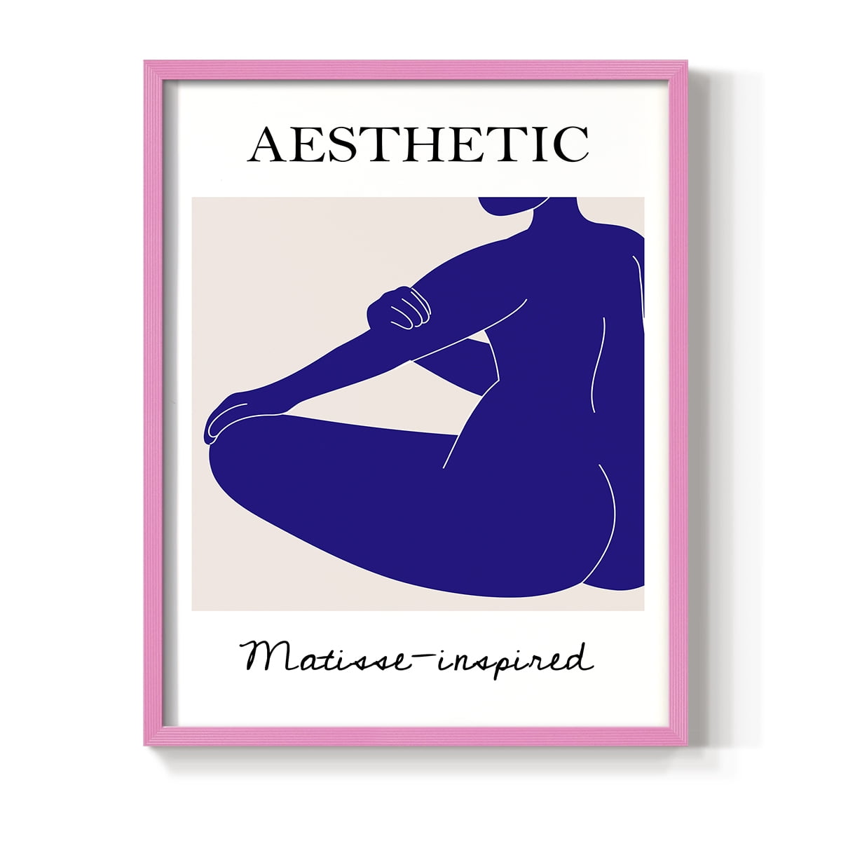 Matisse CXVII Framed Print in Pink Solid Wood 8 x 10 Framed Print