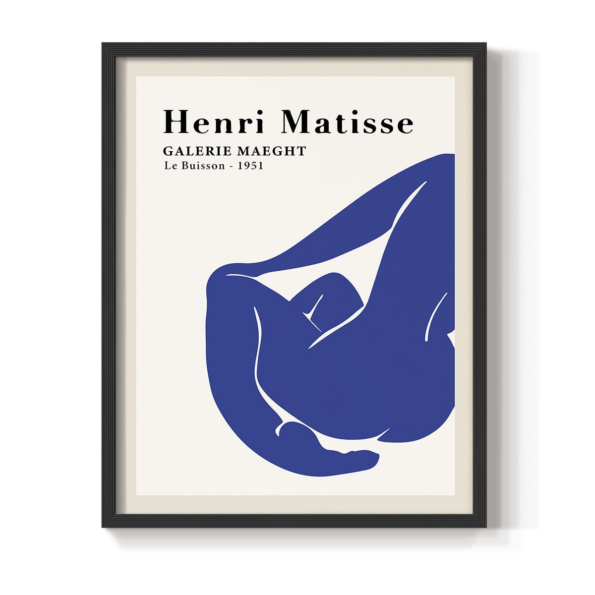 Matisse CXVIII Framed Print in Black Solid Wood 22 x 28 Framed Print