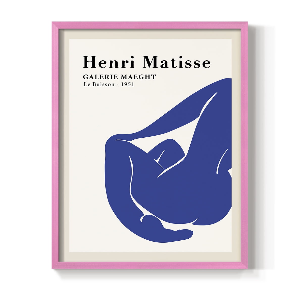 Matisse CXVIII Framed Print in Pink Solid Wood 8 x 10 Framed Print