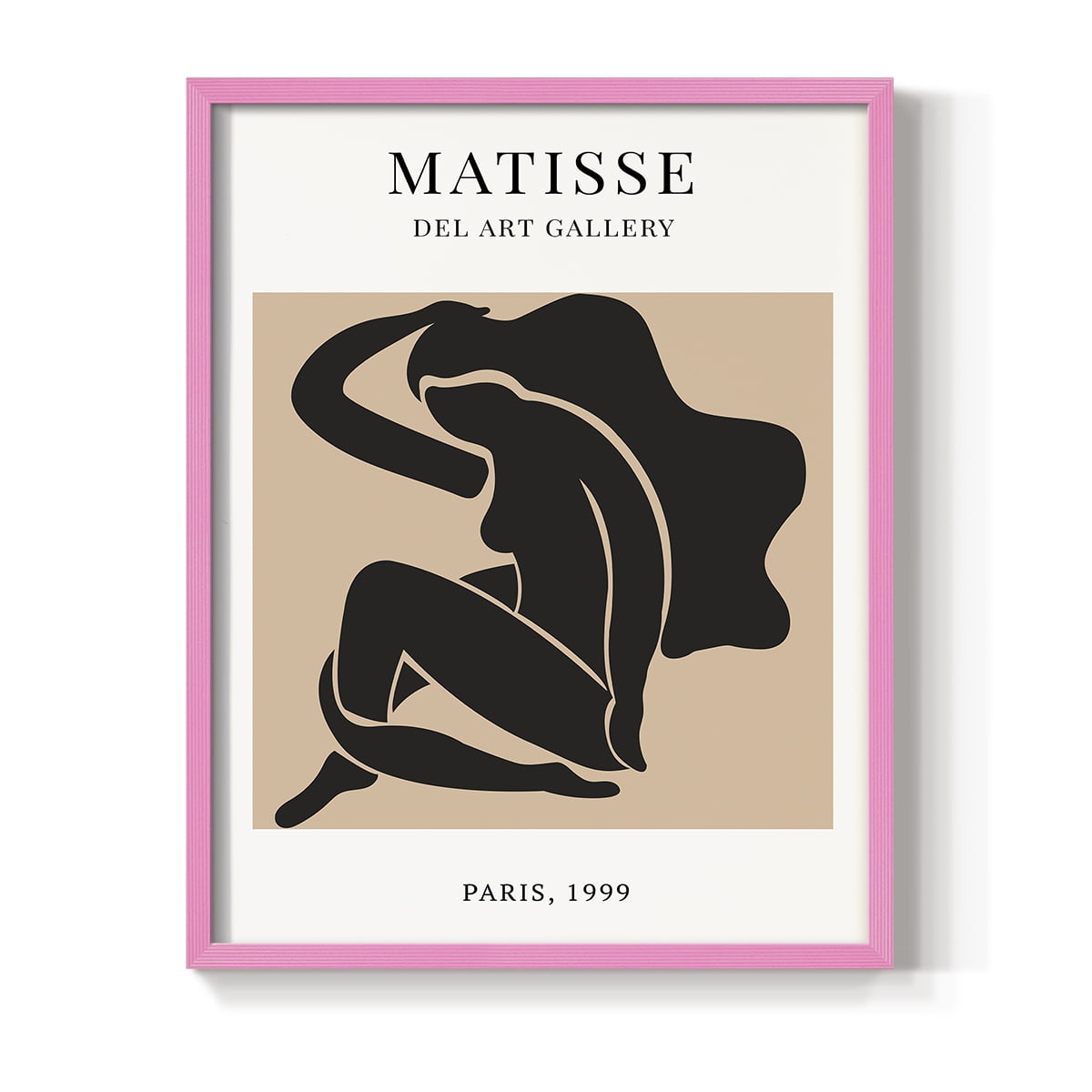 Matisse CXX Framed Print in Pink Solid Wood 11 x 14 Framed Print