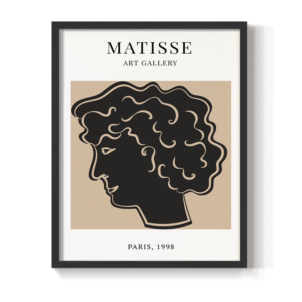 Matisse CXXI Framed Print in Black Solid Wood 8 x 10 Framed Print