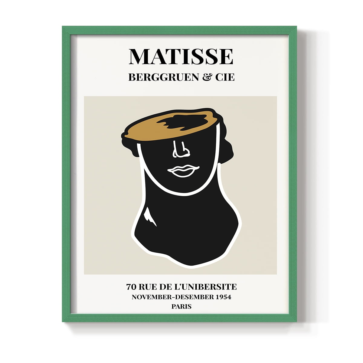Matisse CXXII Framed Print in Green Solid Wood 11 x 14 Framed Print