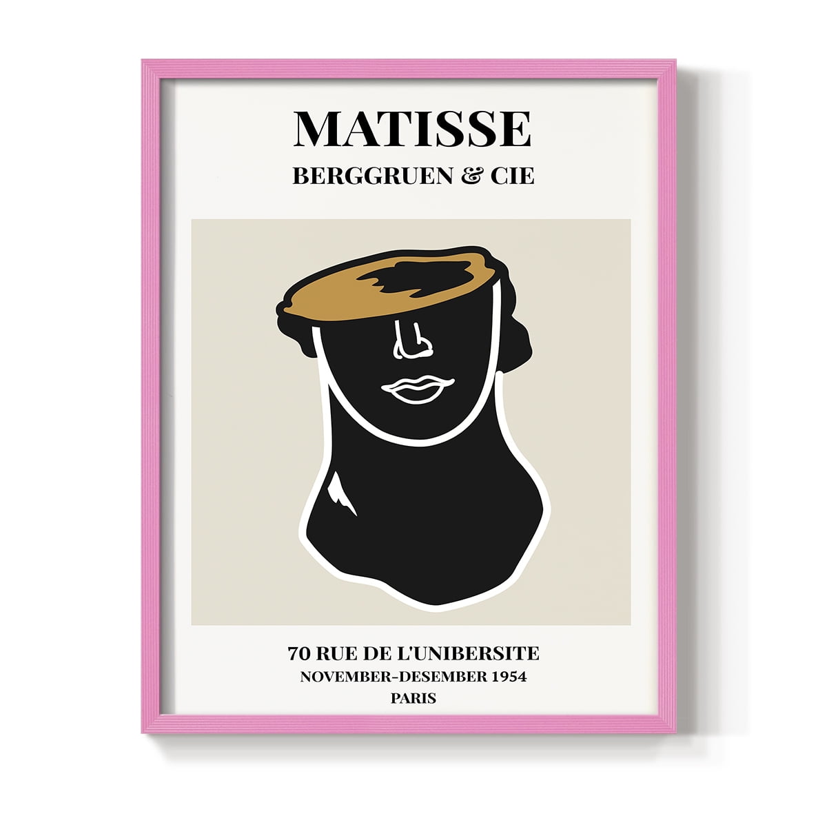 Matisse CXXII Framed Print in Pink Solid Wood 8 x 10 Framed Print
