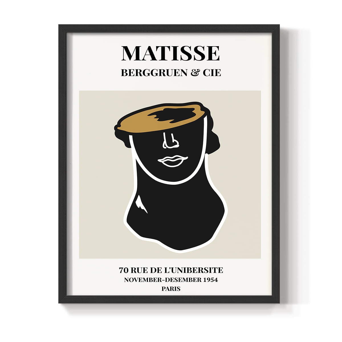 Matisse CXXII Framed Print in Black Solid Wood 8 x 10 Framed Print