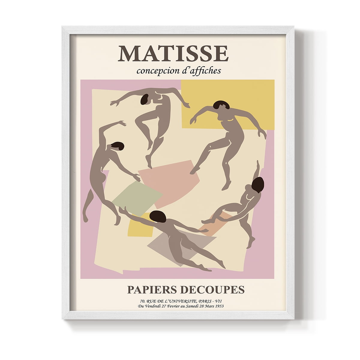 Matisse CXXIII Framed Print in White Solid Wood 11 x 14 Framed Print