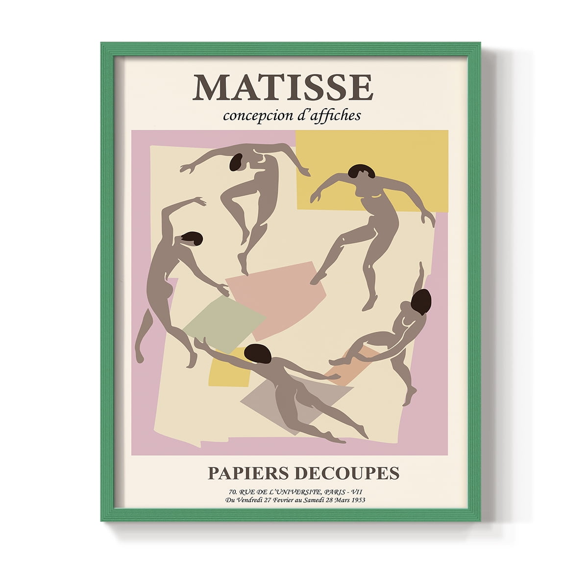 Matisse CXXIII Framed Print in Green Solid Wood 8 x 10 Framed Print