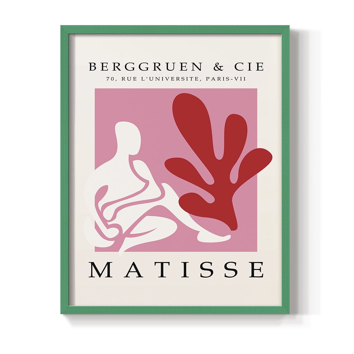 Matisse CXXIV Framed Print in Green Solid Wood 11 x 14 Framed Print