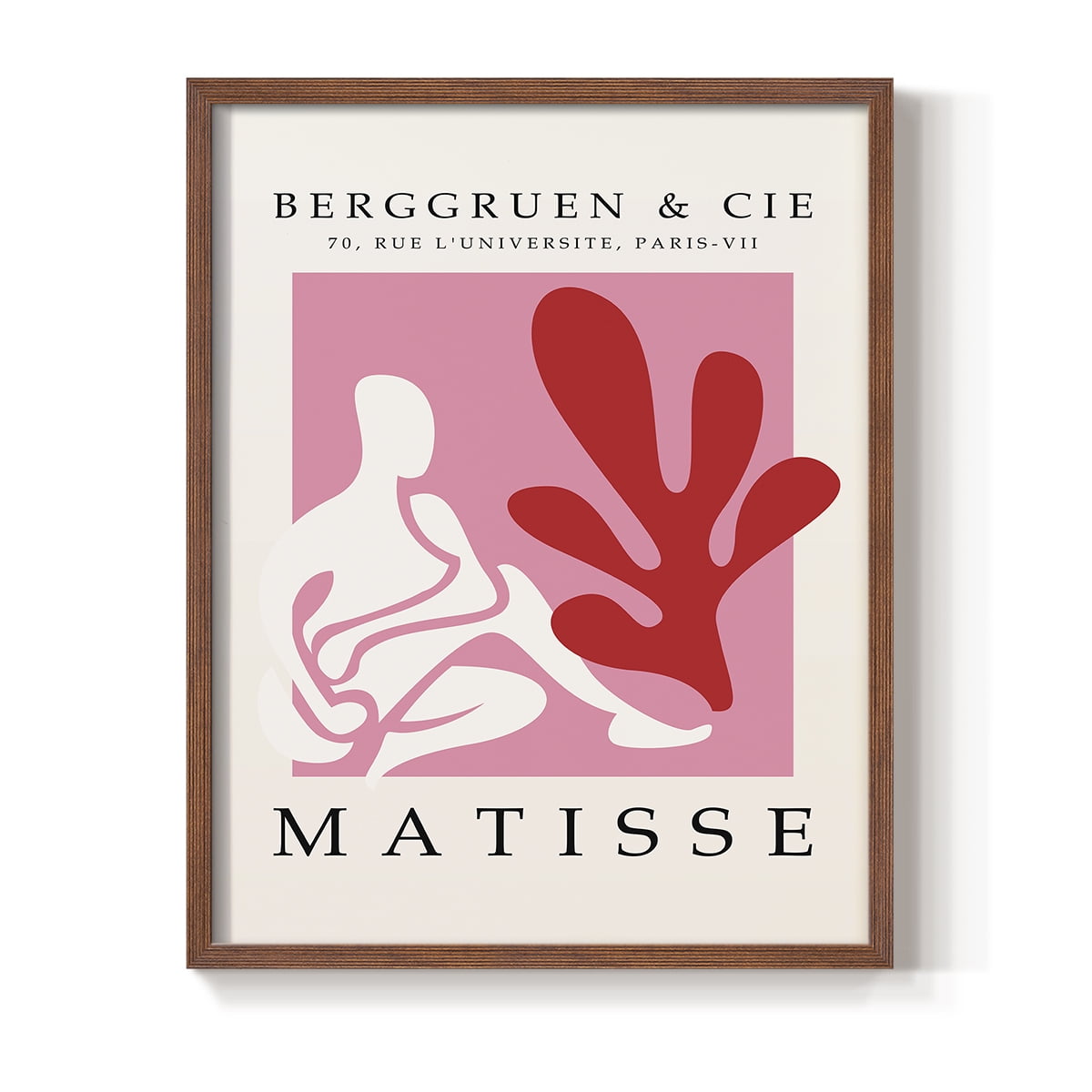 Matisse CXXIV Framed Print in Brown Solid Wood 8 x 10 Framed Print