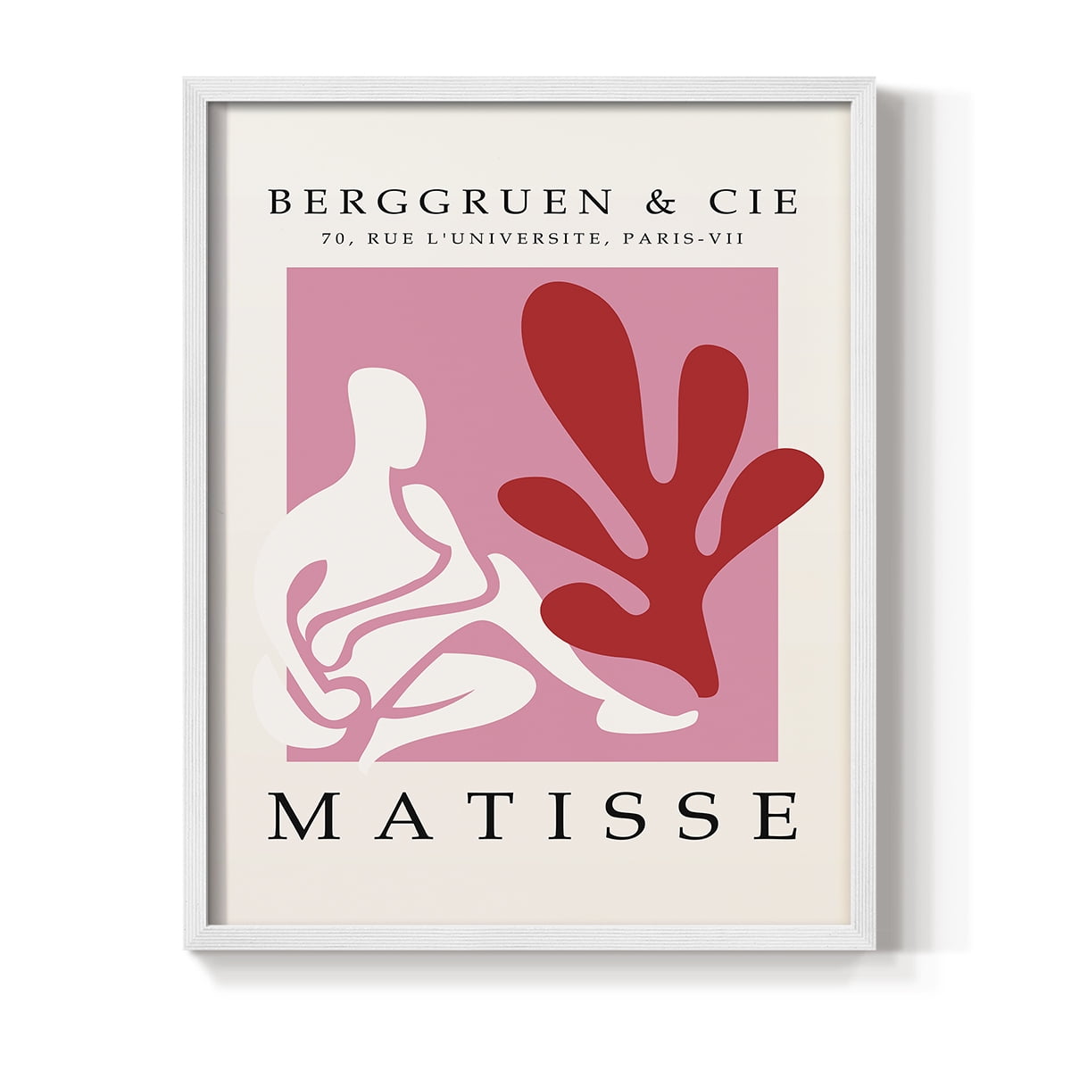 Matisse CXXIV Framed Print in White Solid Wood 8 x 10 Framed Print