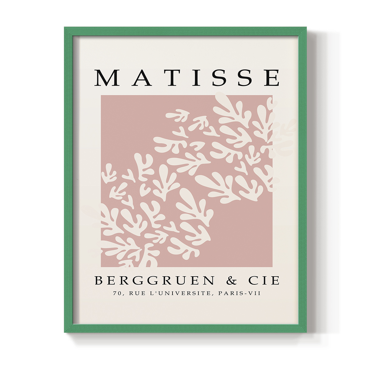 Matisse CXXIX Framed Print in Green Solid Wood 11 x 14 Framed Print