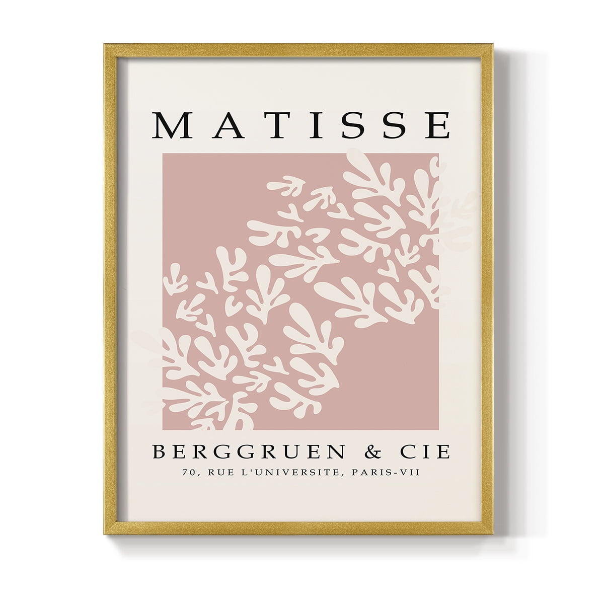 Matisse CXXIX Framed Print in Gold Solid Wood 8 x 10 Framed Print