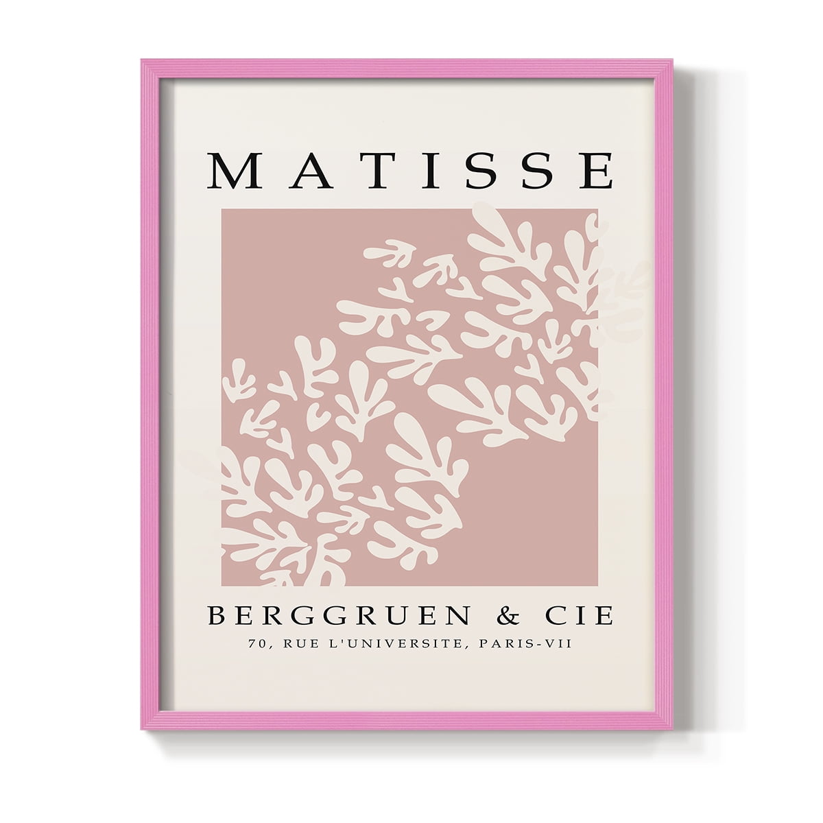 Matisse CXXIX Framed Print in Pink Solid Wood 8 x 10 Framed Print