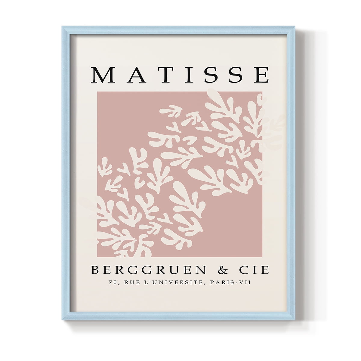 Matisse CXXIX Framed Print in Blue Solid Wood 8 x 10 Framed Print
