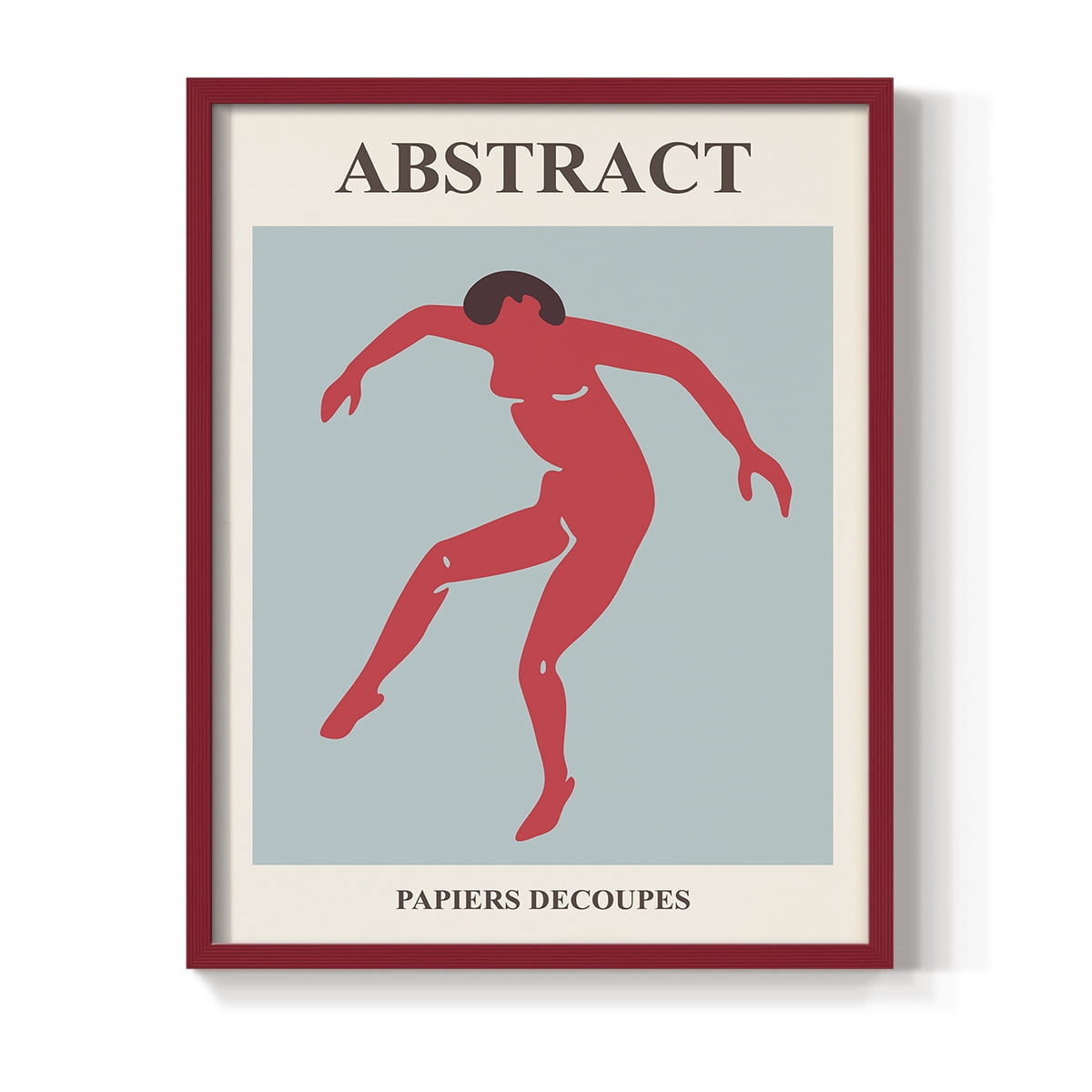 Matisse CXXV Framed Print in Red Solid Wood 22 x 28 Framed Print