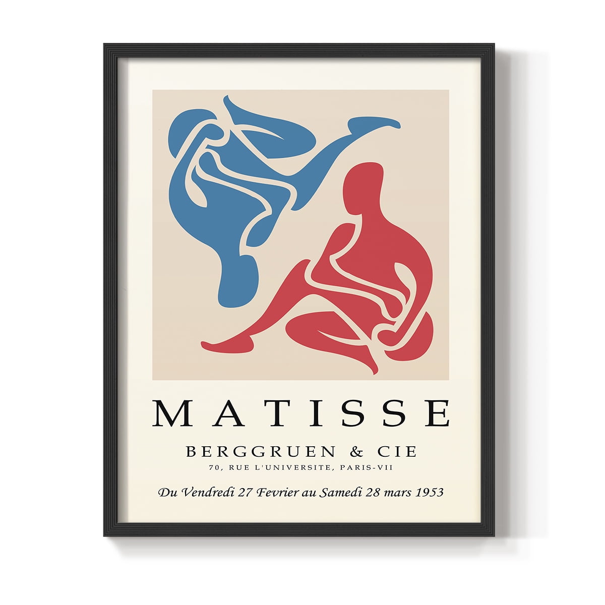 Matisse CXXVI Framed Print in Black Solid Wood 22 x 28 Framed Print