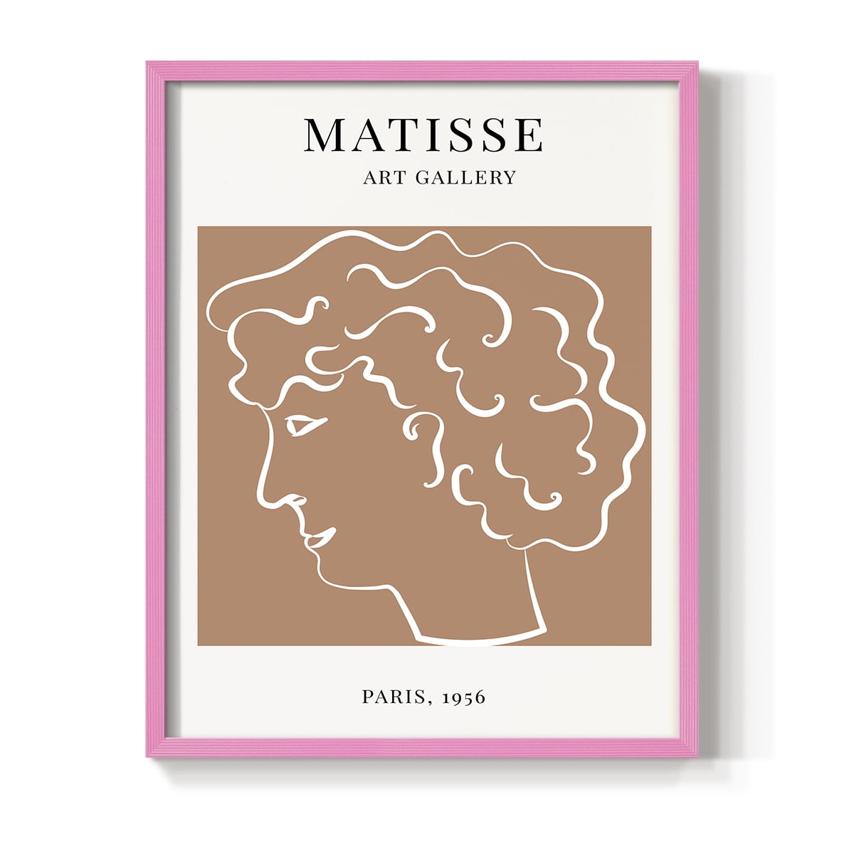 Matisse CXXVIII Framed Print in Pink Solid Wood 11 x 14 Framed Print