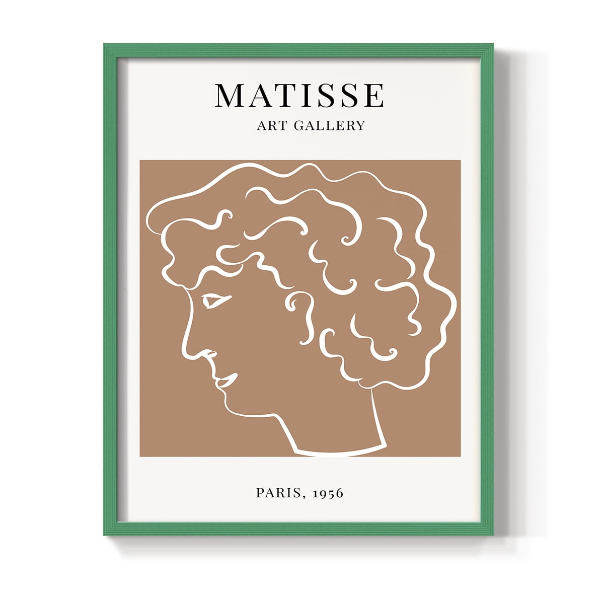 Matisse CXXVIII Framed Print in Green Solid Wood 16 x 20 Framed Print