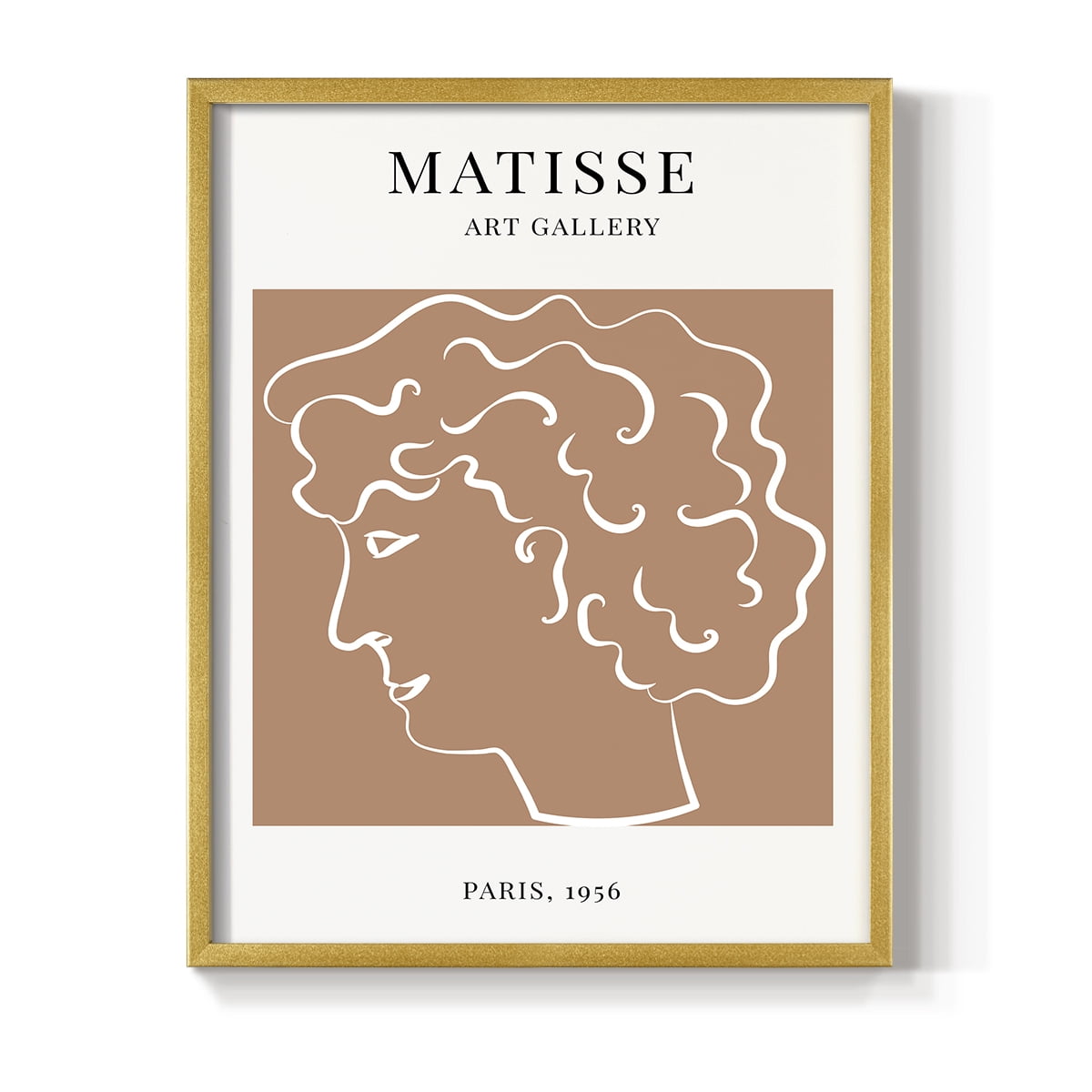 Matisse CXXVIII Framed Print in Gold Solid Wood 8 x 10 Framed Print