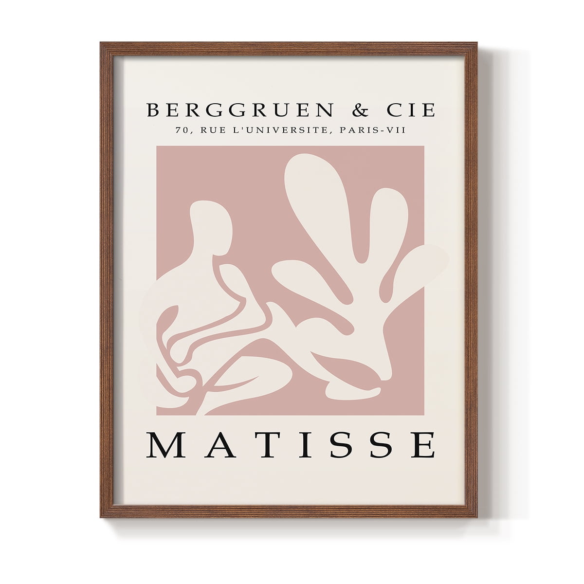 Matisse CXXXI Framed Print in Brown Solid Wood 11 x 14 Framed Print