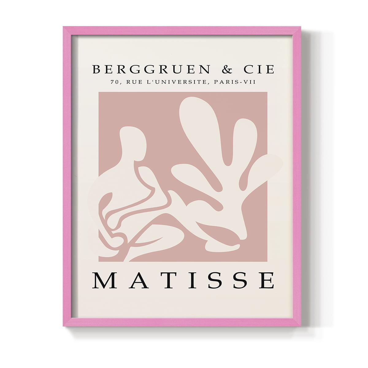Matisse CXXXI Framed Print in Pink Solid Wood 8 x 10 Framed Print