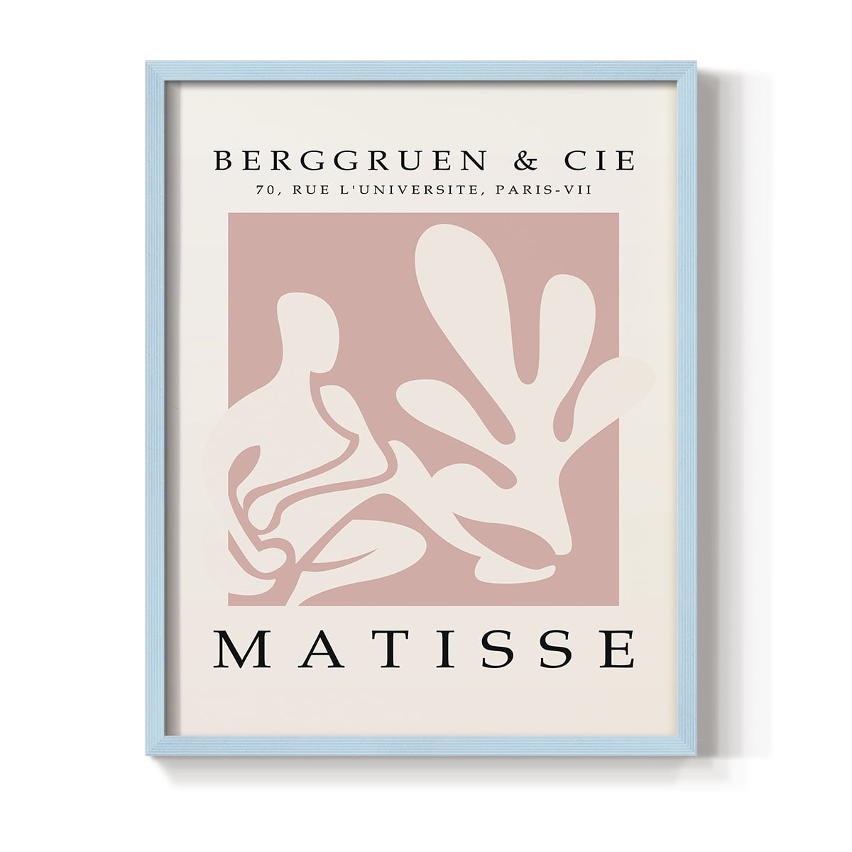 Matisse CXXXI Framed Print in Blue Solid Wood 8 x 10 Framed Print