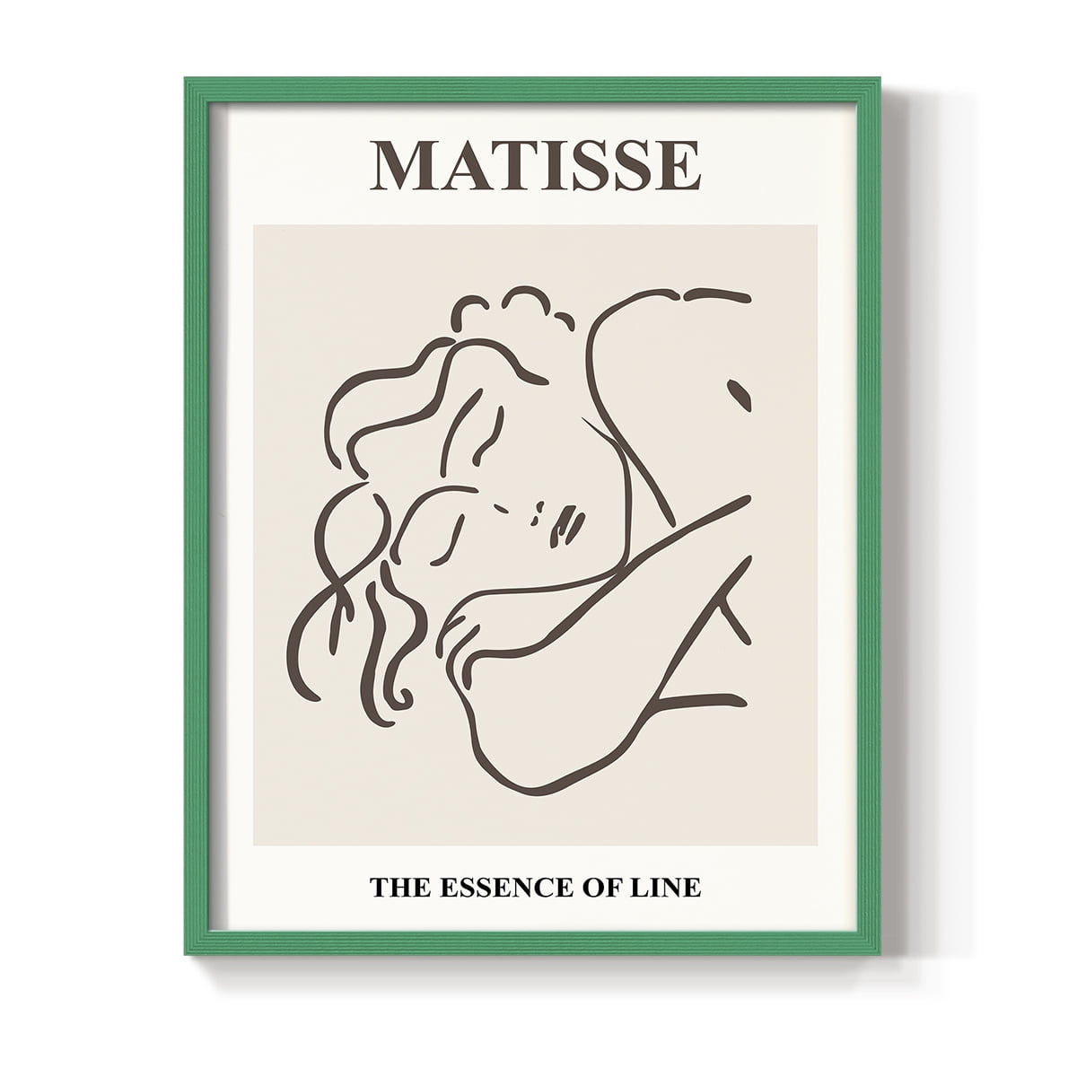 Matisse CXXXII Framed Print in Green Solid Wood 11 x 14 Framed Print