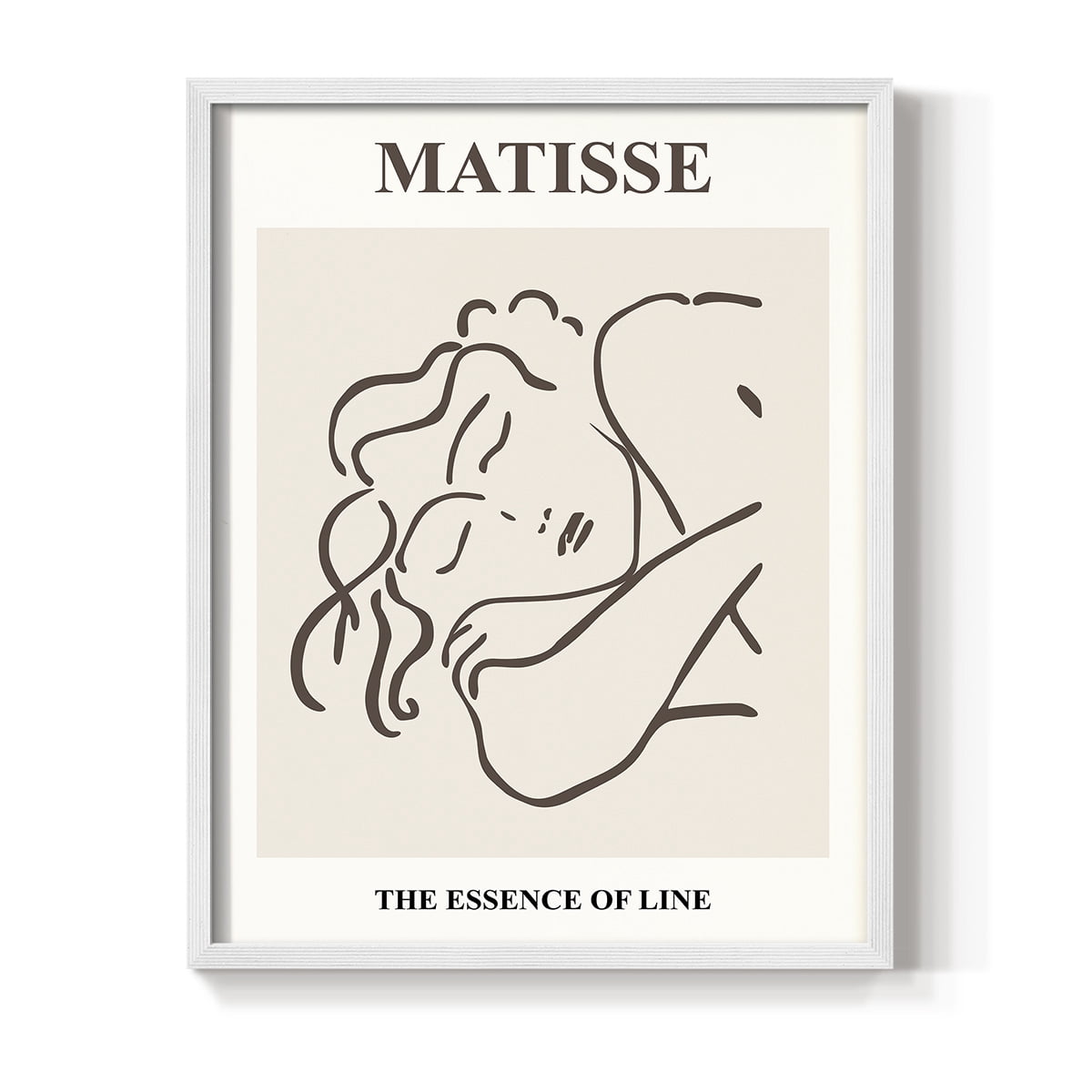 Matisse CXXXII Framed Print in White Solid Wood 11 x 14 Framed Print